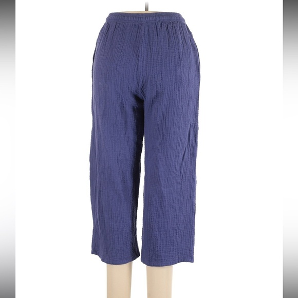 Jessica Simpson Women’s Blue Gauze Ankle Pant Size Large - Picture 2 of 5